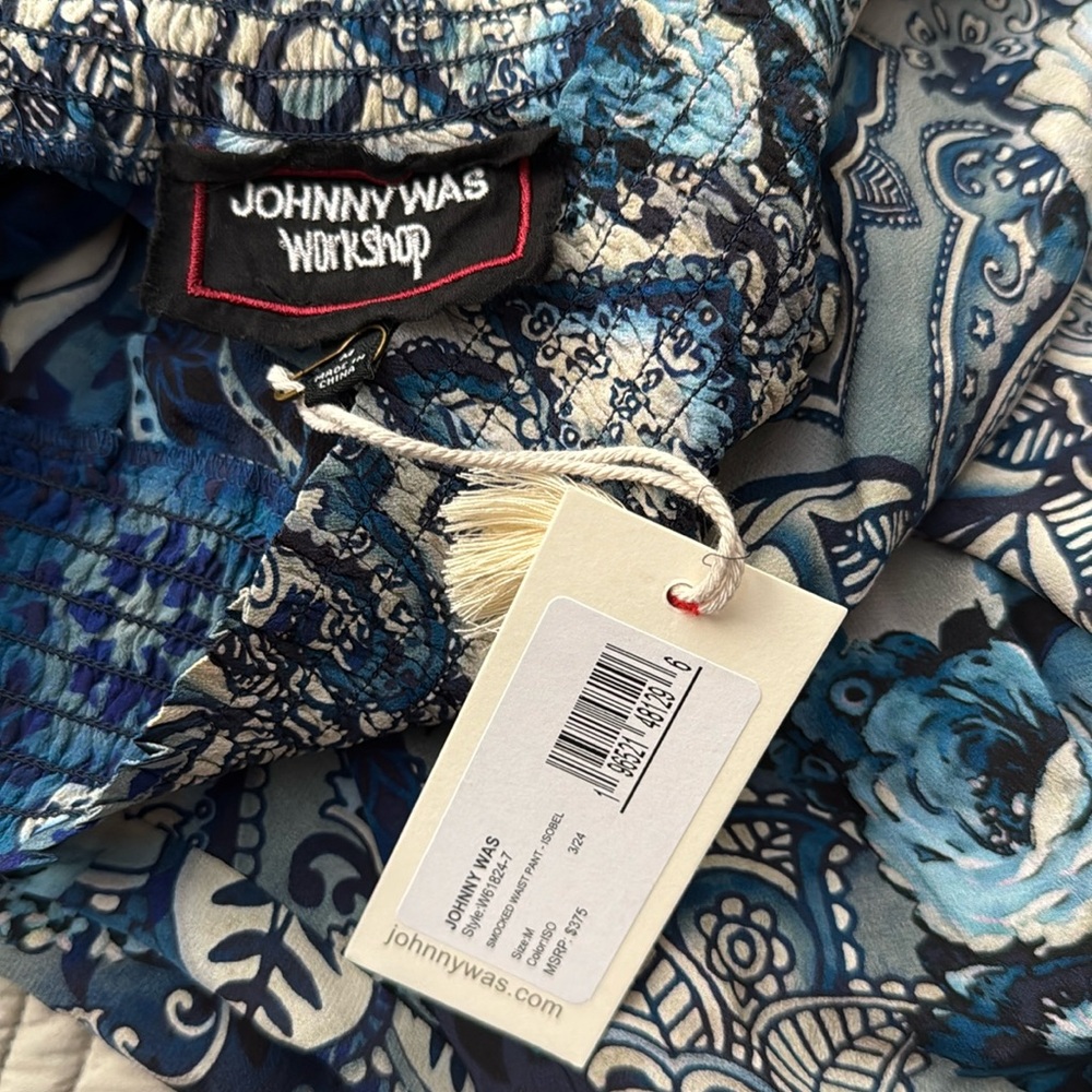 NEW JOHNNY WAS smocked waist pant in isobel